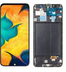 INCELL Съвместим LCD Дисплей за Samsung SM-A305F Galaxy A30 + Тъч скрийн + рамка Черен